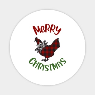 Xmas Chicken Merry Chickmas Magnet